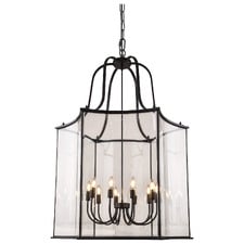 Brentwood Glass 10-Light Pendant