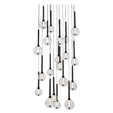Meteor Glass 20-Light LED Pendant
