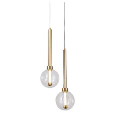 Meteor Glass 2-Light LED Pendant