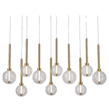 Meteor Glass 10-Light LED Pendant