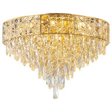 Finley Crystal 12-Light Flush Mount Ceiling Light