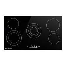EuroChef 90cm Ceramic Glass 5 Zone Induction Cooktop