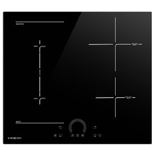 EuroChef 59cm Crystal Glass 4 Zone Induction Cooktop