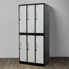 Black 6 Door Steel Gym Locker