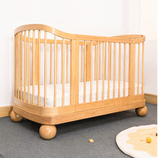 Sweet Pea Madison Pine Wood Cot with Pocket Spring Mattress