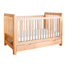 Sweet Pea Ollie Pine Wood Cot with Pocket Spring Mattress