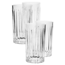 Jonnie Linear 300ml Highball Glasses (Set of 4)