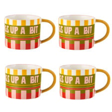 Sunnie Stir Things Up 300ml Stoneware Mugs (Set of 4)