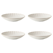 Natural Kimmie 21cm Stoneware Pasta Bowls (Set of 4)