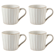 Natural Kimmie 200ml Stoneware Mugs (Set of 4)