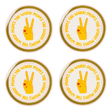 Sunnie Mum's The Word Stoneware Coasters (Set of 4)