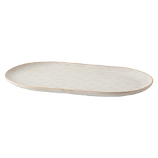 Natural Kimmie 31cm Stoneware Serving Platter