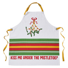 Jollie Kiss Me Under the Mistletoe Apron