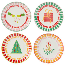 4 Piece Jollie Porcelain Side Plate Set