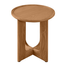 Anselm Oak Wood Side Table
