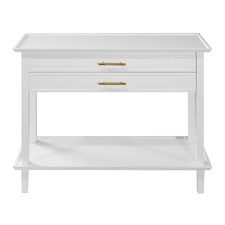 Zwingli 2 Drawer Pine Wood Console Table