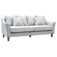 Dean 3 Seater Striped Upholstered Sofa