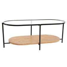 Varian Oval Glass-Top Coffee Table
