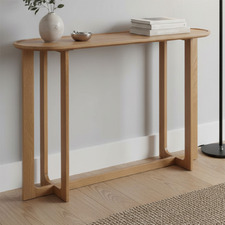 Daius Oak Wood Console Table