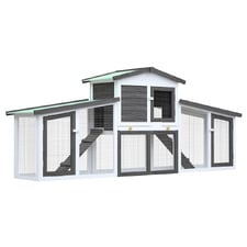 Raye Fir Wood & Mesh Wire Chicken Coop