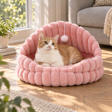 Archie Faux Fur Pet Dome