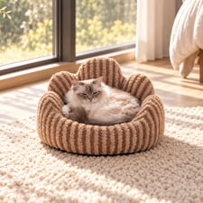 Pippa Faux Fur Dog Bed