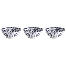 Tokyo Blue Maizuru 21cm Porcelain Ramen Bowls (Set of 3)