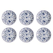 Tokyo Blue Maizuru Round Porcelain Side Plates (Set of 6)