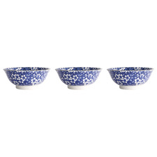 Tokyo Blue Sakura 21cm Porcelain Ramen Bowls (Set of 3)