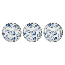 Flora Japonica Crane 25.7cm Porcelain Dinner Plates (Set of 3)