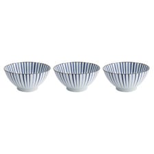 Natsu Tokusa 18cm Porcelain Ramen Bowls (Set of 3)