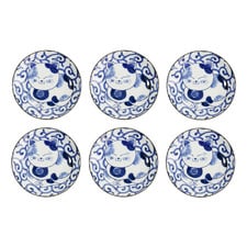 Kawaii Cat Neko Swirl Side Plates (Set of 6)