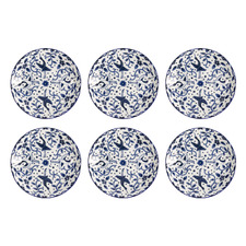 Tokyo Blue Maizuru 25cm Porcelain Dinner Plates (Set of 6)