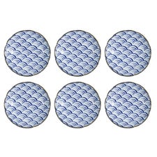 Natsu Nami 22cm Porcelain Dinner Plates (Set of 6)