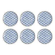 Natsu Nami Porcelain Dinner Plates (Set of 6)