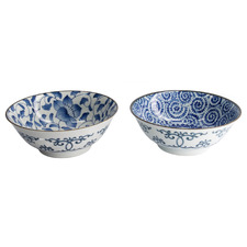 2 Piece Tokyo Blue 19cm Bowl Set