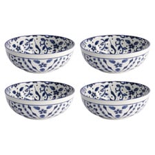 Tokyo Blue Maizuru 20cm Porcelain Ramen Bowls (Set of 4)
