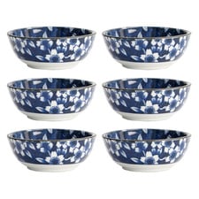 Tokyo Blue Sakura 9cm Porcelain Dipping Bowls (Set of 6)