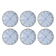 Natsu Tokusa 22cm Porcelain Dinner Plates (Set of 6)