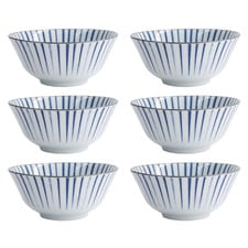 Natsu Tokusa Porcelain Tayo Bowls (Set of 6)