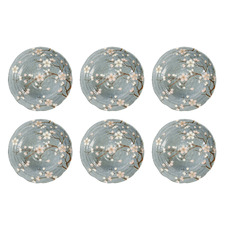 Fujisakura 22cm Porcelain Deep Plates (Set of 6)