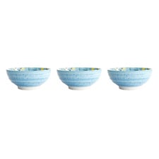 Seafood Crab 19cm Porcelain Ramen Bowls (Set of 3)
