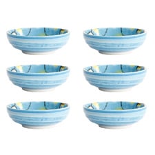 Seafood Crab 9.5cm Porcelain Sauce Dishes (Set of 6)
