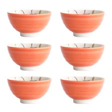 Seafood Lobster 11.2cm Porcelain Rice Bowls (Set of 6)