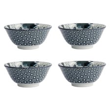 Asakusa Ninja 20.5cm Porcelain Bowls (Set of 4)