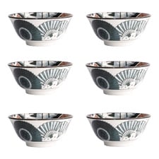 Asakusa Geisha 14.8cm Porcelain Bowls (Set of 6)