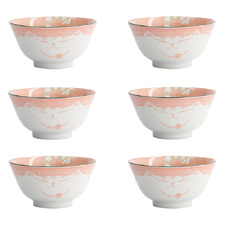 Kawaii Neko Cat 13cm Porcelain Bowls (Set of 6)