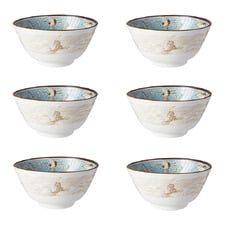 Crane 12cm Porcelain Bowls (Set of 6)