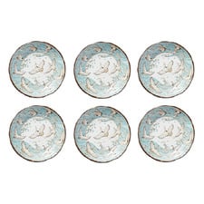 Crane 16.5cm Porcelain Side Plates (Set of 6)