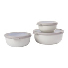 3 Piece Cirqula Round Food Storage Container Set